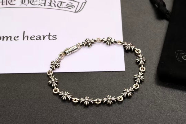 Chrome Hearts Silver Tiny E CH Plus Bracelet