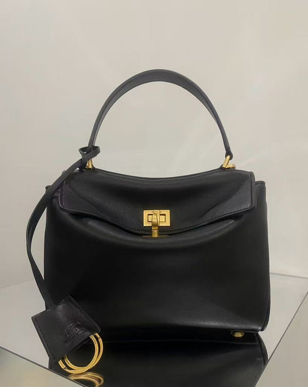 Balenciaga Mini Bag 22 Black Calfskin Gold Hardware