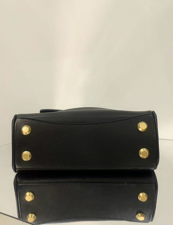Balenciaga Mini Bag 22 Black Calfskin Gold Hardware