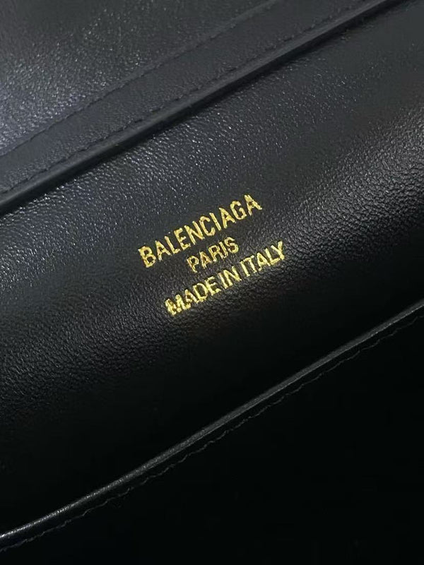 Balenciaga Mini Bag 22 Black Calfskin Gold Hardware