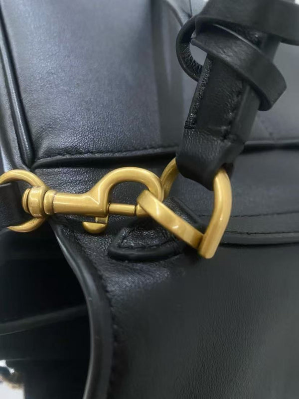 Balenciaga Mini Bag 22 Black Calfskin Gold Hardware