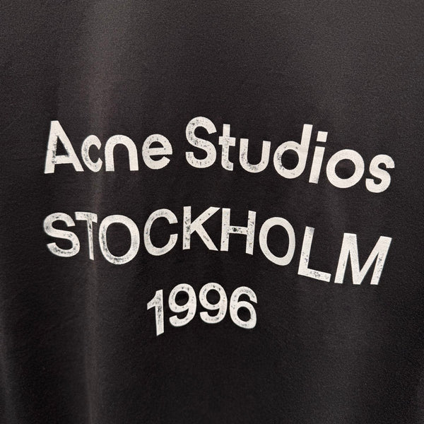 Acne Stockholm Long Sleeve T-Shirt Black Cotton