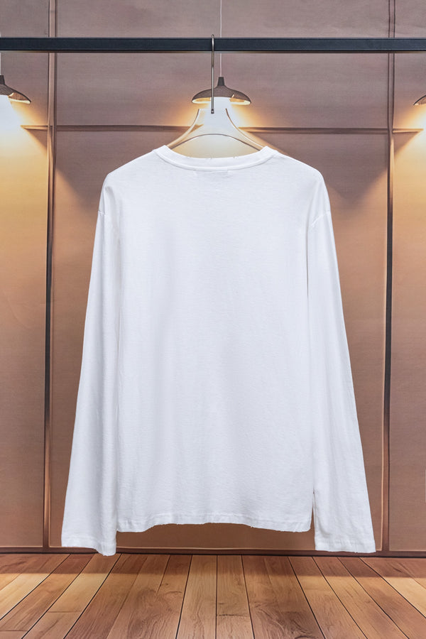 Acne Stockholm 1996 Long-Sleeved T-Shirt White Cotton