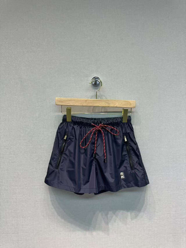 Miu Blouson Set Navy Blue Technical Fabric