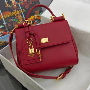 DB My Sicily Bag 21cm Red Calfskin