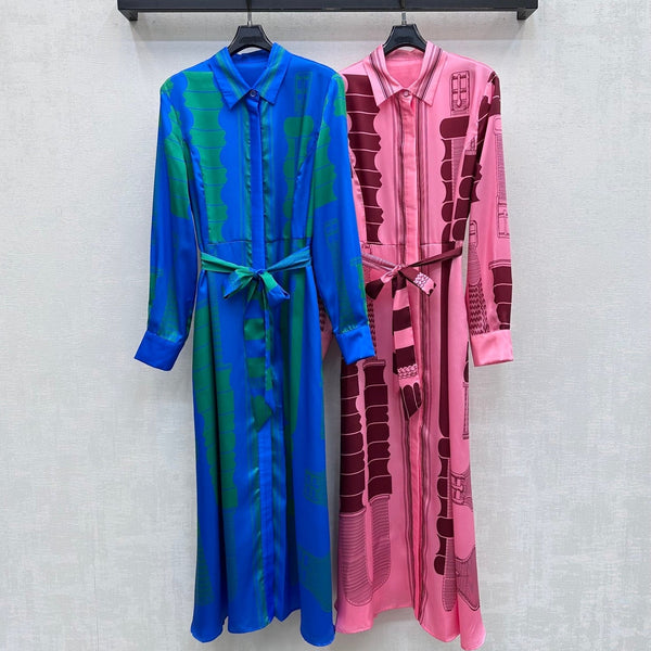 HM 26s Shirt Dress Silk 709