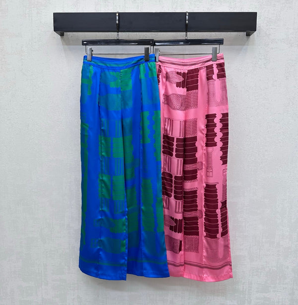 HM 26s Wide-Leg Pants Silk 708