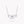 TILDA BOW MINI SILVER DIAMOND NECKLACE