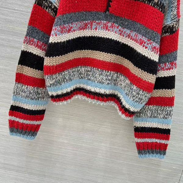 Celine Polo Sweater In Mouline Alpaca And Wool