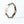 CC HEART WHITE MOP GOLD DIAMOND BRACELET
