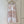 CD High-waist Tie-dye Pattern Skirt Pink mix White Cotton