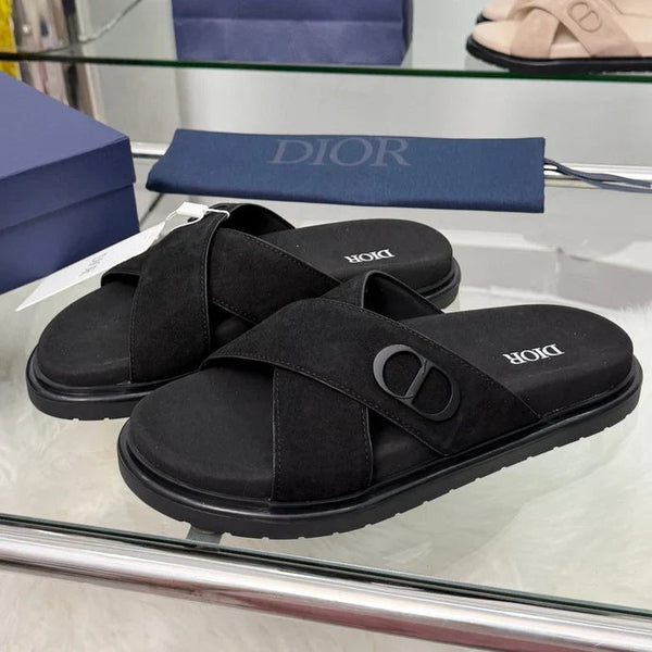 CD  26s Criss-Cross Strap Men Sandals Suede 966584
