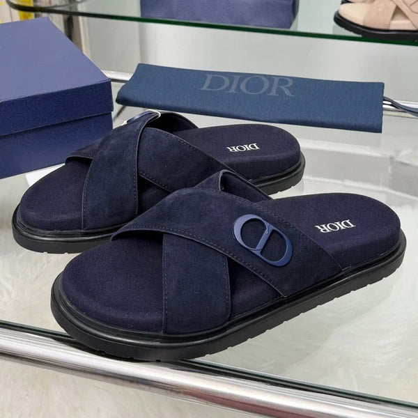 CD  26s Criss-Cross Strap Men Sandals Suede 966584