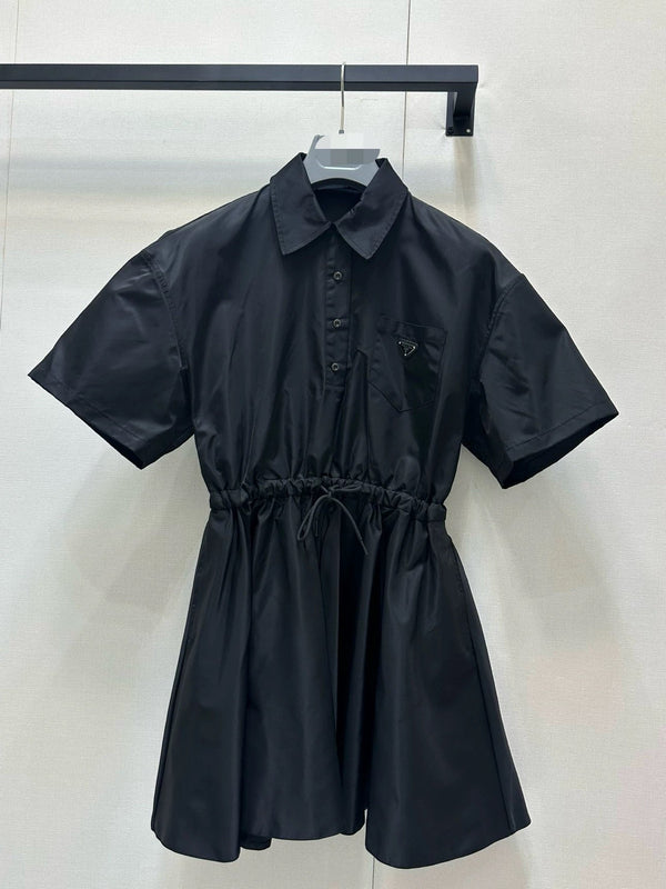 Prada Short-Sleeved Re-Nylon Dress