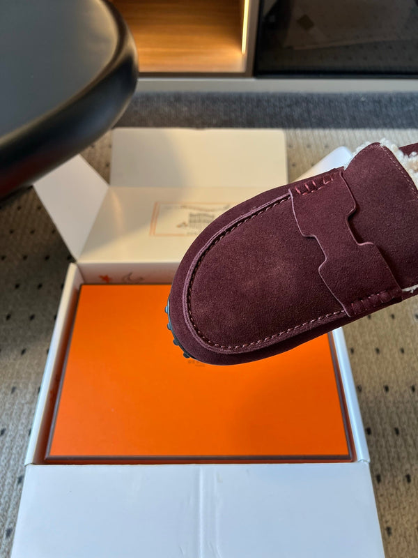 HM 26S Destin Mules Burgundy Suede