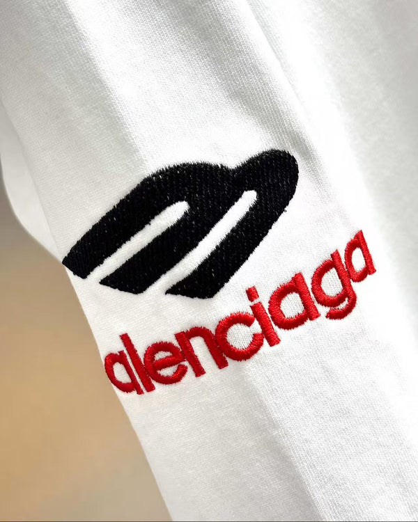 Balenciaga 3B Sports Icon Oversized Long Sleeve T-Shirt Cotton