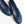 ballet flats dark blue white denim