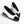 ballet flats white black patent calfskin