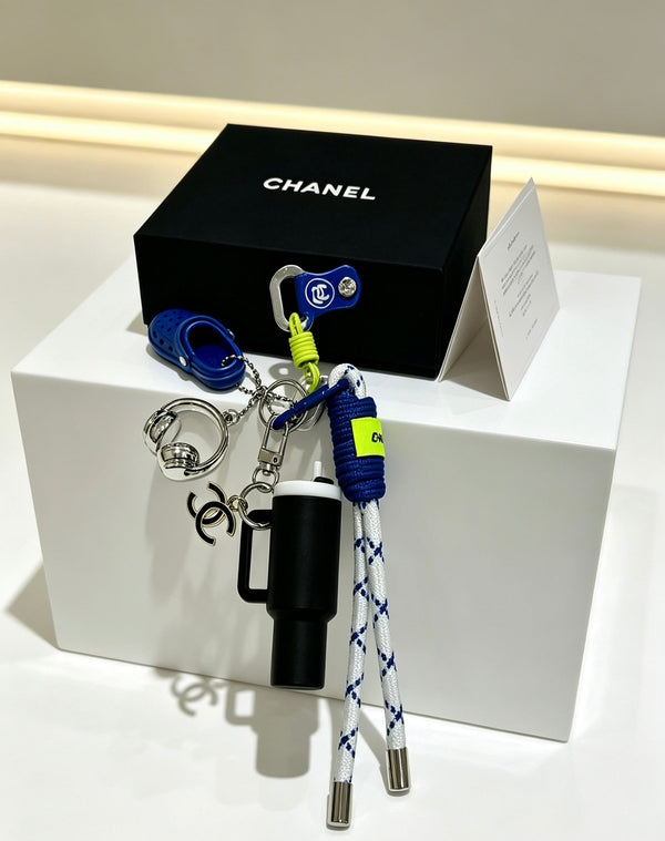 CC Bag Charm With Clog-shaped
