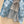 LV 25 Pleated Trendy Dress White Blue Poliester