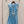 LV 25 Pleated Trendy Square Vest Dress White Blue Poliester