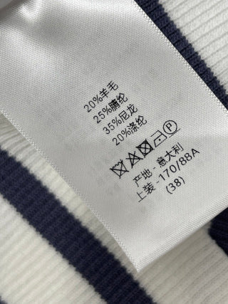 CD 26 Striped Rhinestone Knit Vest in Nylon 385416