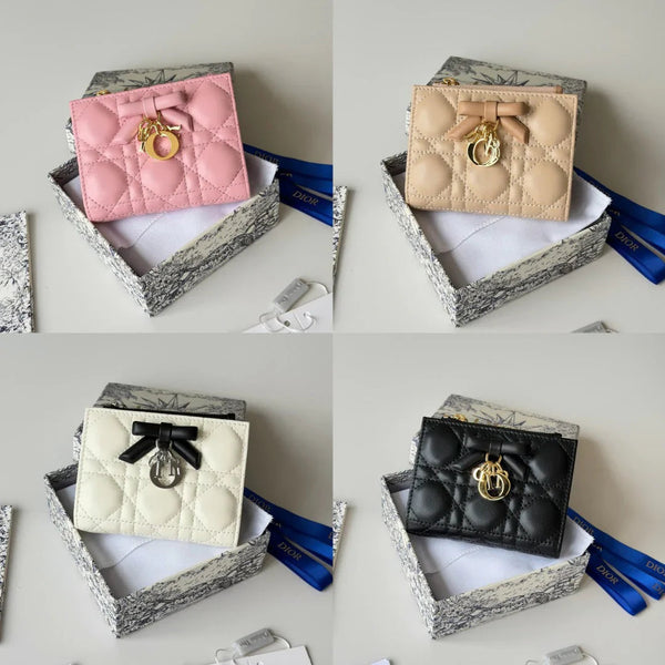 CD 2026 Freesia Wallet Lambskin