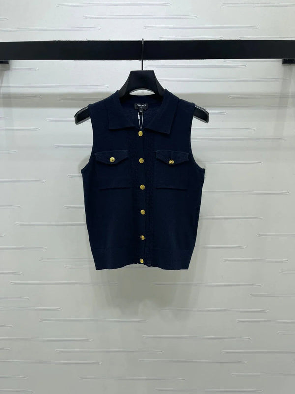 CC 2026 Collared Knit Vest Wool 390686