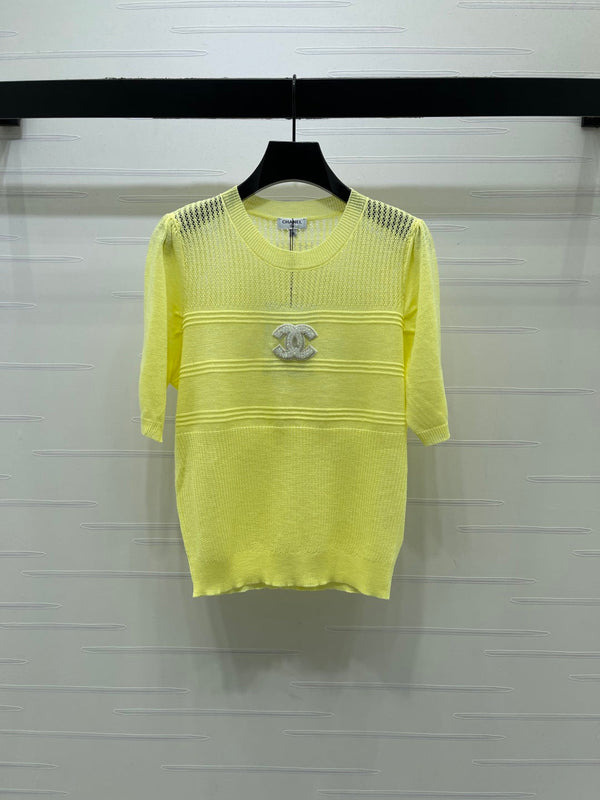 CC Logo Knit Top Acrylic 392578