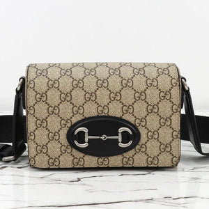 GG 2026 Horsebit 1955 Mini Bag 19cm Canvas Leather