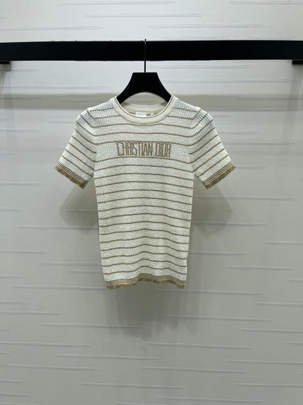 CD 26s Short-Sleeved Top Wool Acrylic Nylon Polyester 401611