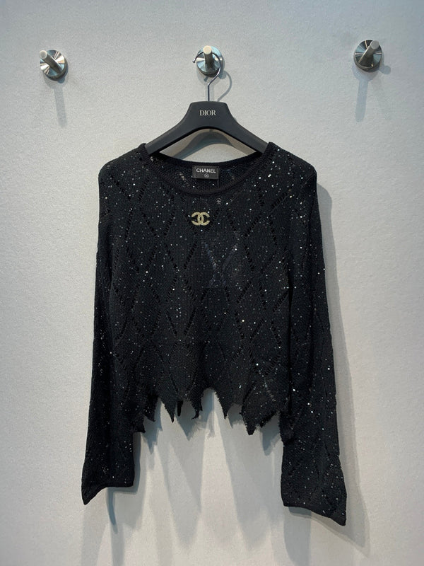 CC 26SS Openwork Knit Sweater Wool 416580