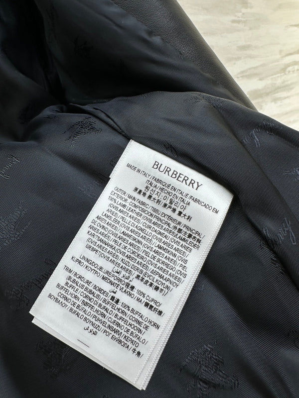 BRR Mayfair Trench Jacket Black Lambskin 427347