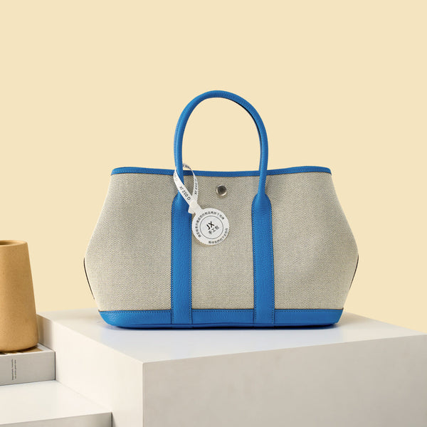 High-end Hermes 2026 Garden Party 23cm Bag Dutch Leather Canvas