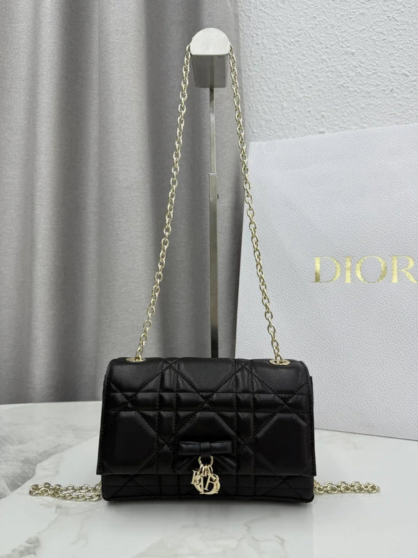 CD 2026 Chain Bag 21cm Fabric Lambskin