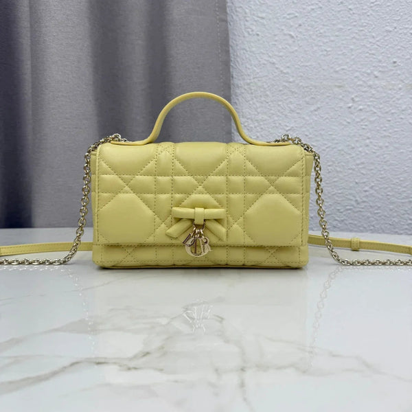 CD 2026 My Tender Dior Top Handle Mini Chain Bag 21cm Lambskin