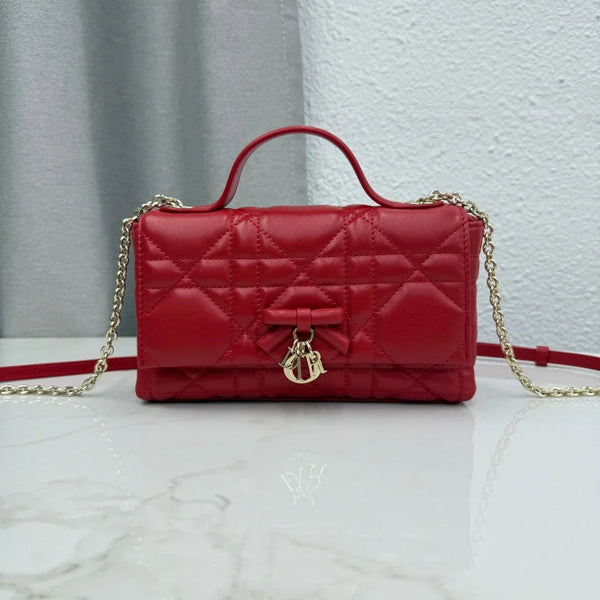 CD 2026 My Tender Dior Top Handle Mini Chain Bag 21cm Lambskin