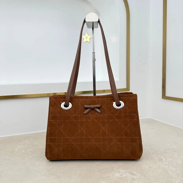 CD 2026 Promenade Bag 27cm Canvas Suede Leather