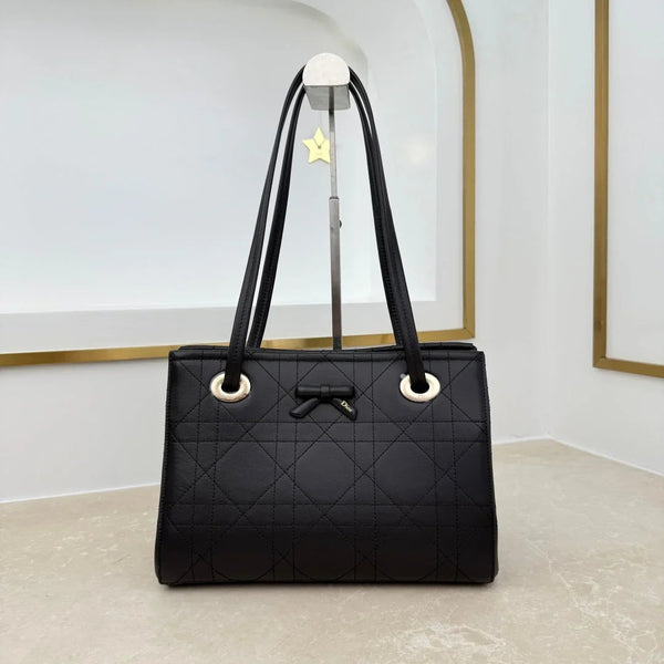 CD 2026 Promenade Bag 27cm Canvas Suede Leather