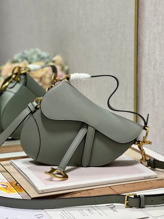CD Saddle Bag Turf Green in Cowhide 288162