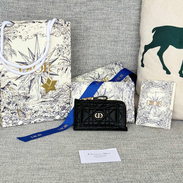 CD 2026 Caro Five Slot Card Holder 13.5cm Lambskin