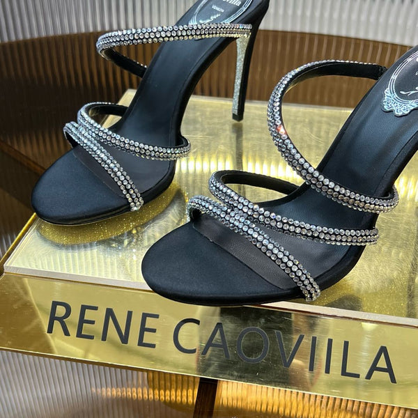 RC 25C Classic Rhinestones Popular Cleo Black Sheepskin 174893