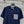 CD 25 Knitted Short-sleeved Top Blue and White Cotton