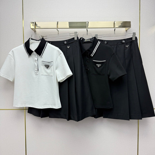 Pra 2026 Polo Shirt And Skirt Set Cotton 365048