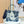 CD Book Tote With Strap Blue Toile De Jouy Floral Garden Canvas