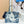 CD Book Tote With Strap Blue Toile De Jouy Floral Garden Canvas
