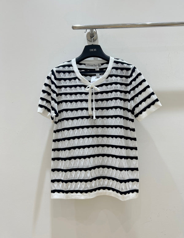 CD 2026 Short-Sleeved Shirts Bow Detail Tencel 479348