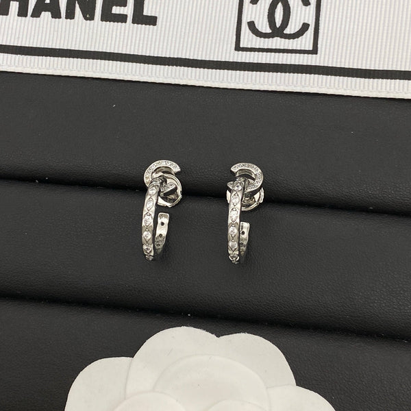 Chanel Coco Crush CC Hoop Earrings