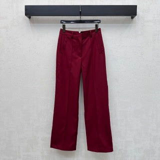 HM 26 High-waisted Casual Straight-Leg Trousers in Cotton