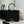 CD 2026 Book Tote Bag With Red Beetle-shaped Embellishments Black Canvas 288481